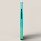 three stripes - teal iPhone Case Gallery Image 2