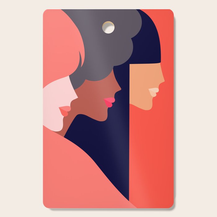 Together, we can  #girlpower Cutting Board Gallery Image 1