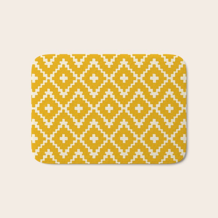 Radiance of the Yellow Zellige Bath Mat Gallery Image 1