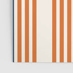 Mid Century Modern Geometric 450 in Navy Blue and Orange (Rainbow and Sun Abstraction) Poster Gallery Image 3