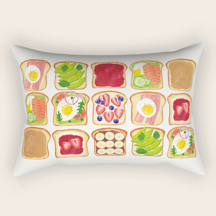The Toast Club: Brunch Art Rectangular Pillow Gallery Image 1