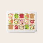 The Toast Club: Brunch Art Bath Mat Gallery Image 1