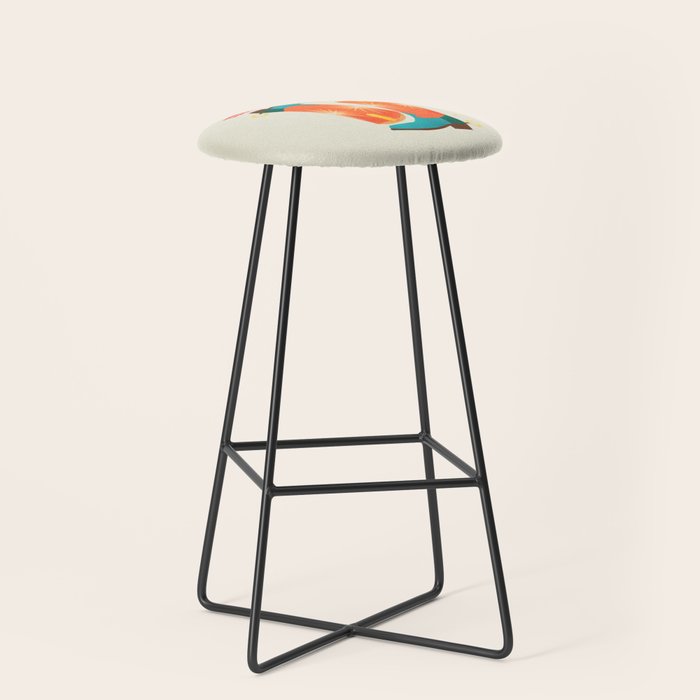 Yeehaw! Bright Cowboy Boots Stool Gallery Image 1