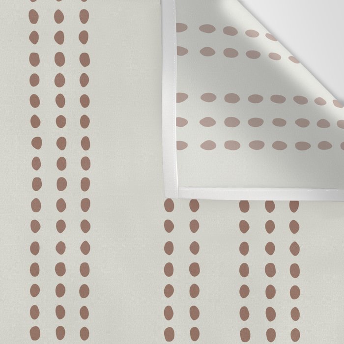 Spotted Stripes, Navy, Ivory and Light Terracotta Wall Tapestry Gallery Image 3