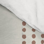 Spotted Stripes, Navy, Ivory and Light Terracotta Comforter Gallery Image 4