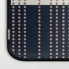 Spotted Stripes, Navy, Ivory and Light Terracotta Laptop Sleeve Gallery Image 3