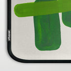 Minimalist Modern Mid Century Colorful Abstract Shapes Phthalo Blue Lime Green Gradient Overlapping Laptop Sleeve Gallery Image 3