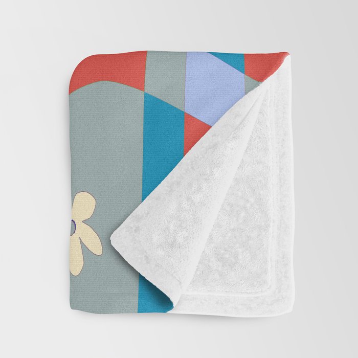 Colorful wavy checkerboard Throw Blanket Gallery Image 3