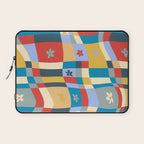 Colorful wavy checkerboard Laptop Sleeve Gallery Image 1
