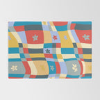 Colorful wavy checkerboard Rug Gallery Image 2