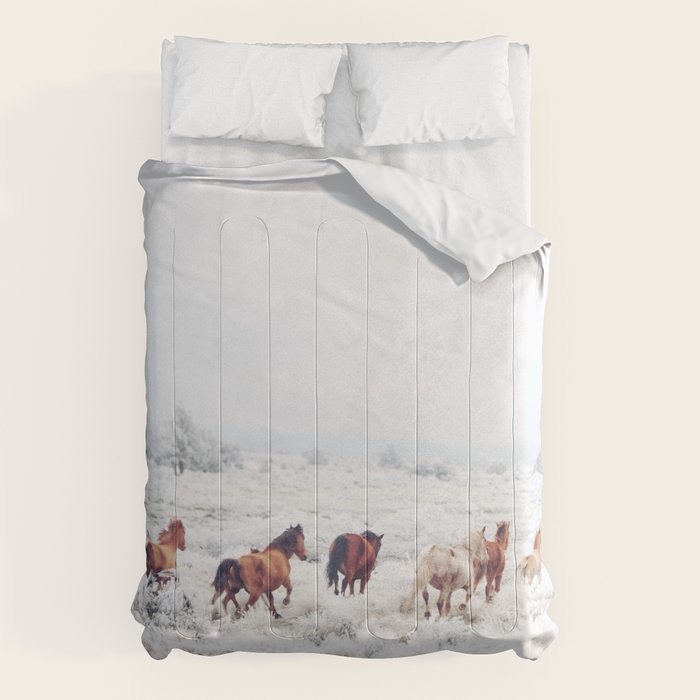 Winter Horses Comforter Gallery Image 6