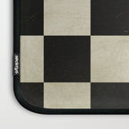 Distressed Black and White Checkerboard Pattern Laptop Sleeve Gallery Image 3
