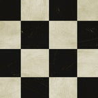 Distressed Black and White Checkerboard Pattern Coffee Mug Gallery Image 2