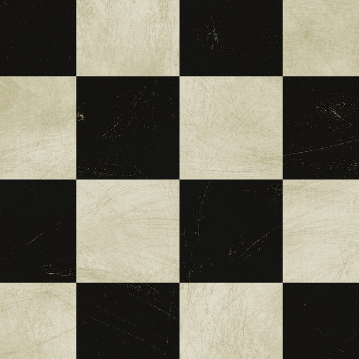 Distressed Black and White Checkerboard Pattern Coffee Mug Gallery Image 2