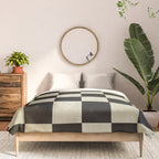 Distressed Black and White Checkerboard Pattern Comforter Gallery Image 3