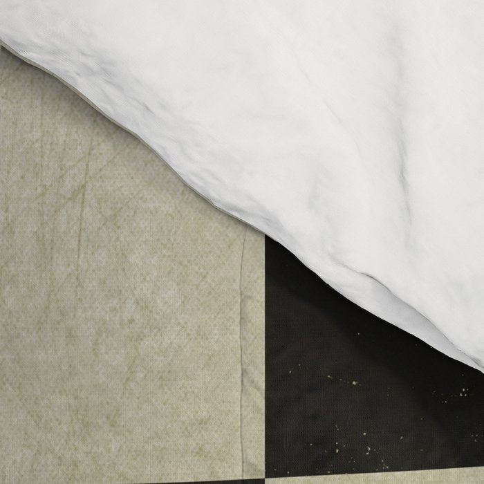 Distressed Black and White Checkerboard Pattern Comforter Gallery Image 4