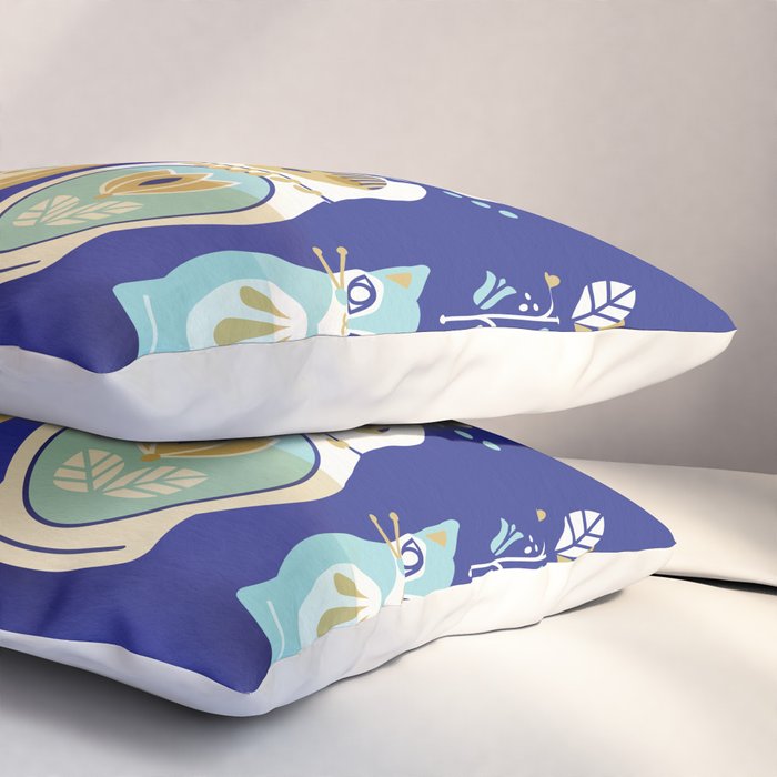 Russian Nesting Dolls - Navy Pillow Sham Gallery Image 3