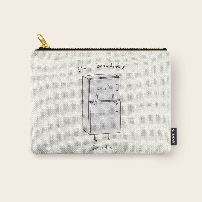 I'm Beautiful Inside Carry All Pouch Gallery Image 1