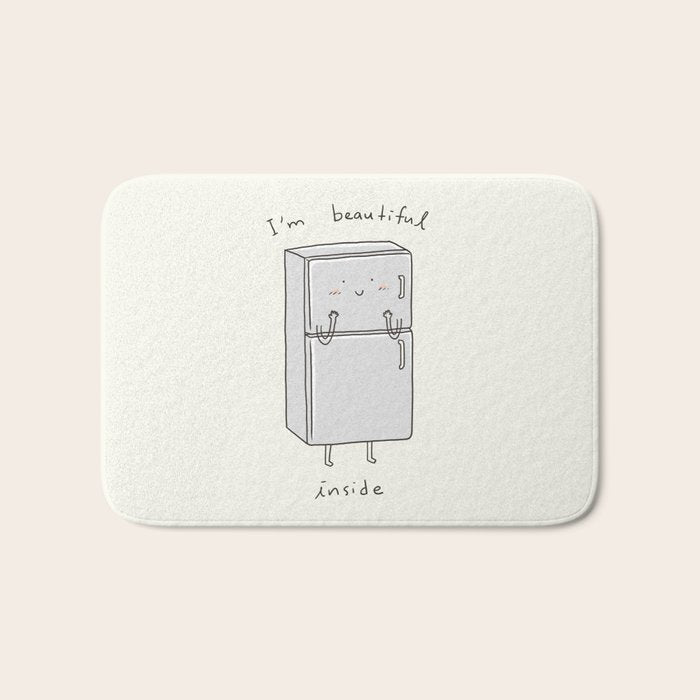 I'm Beautiful Inside Bath Mat Gallery Image 1