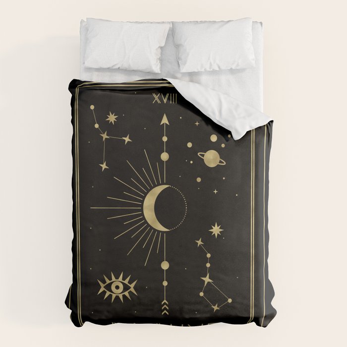 The Moon or La Lune Gold Edition Duvet Cover Gallery Image 6