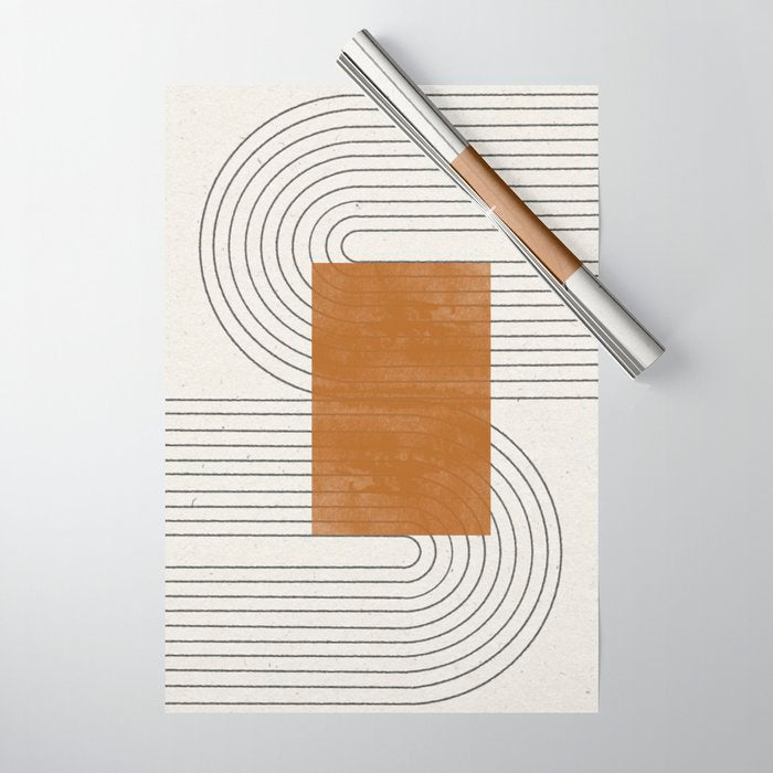 Modern Neo RETRO  Wrapping Paper Gallery Image 1