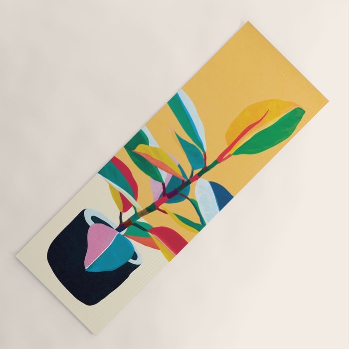 Colorful Ficus 4 Yoga Mat Gallery Image 1