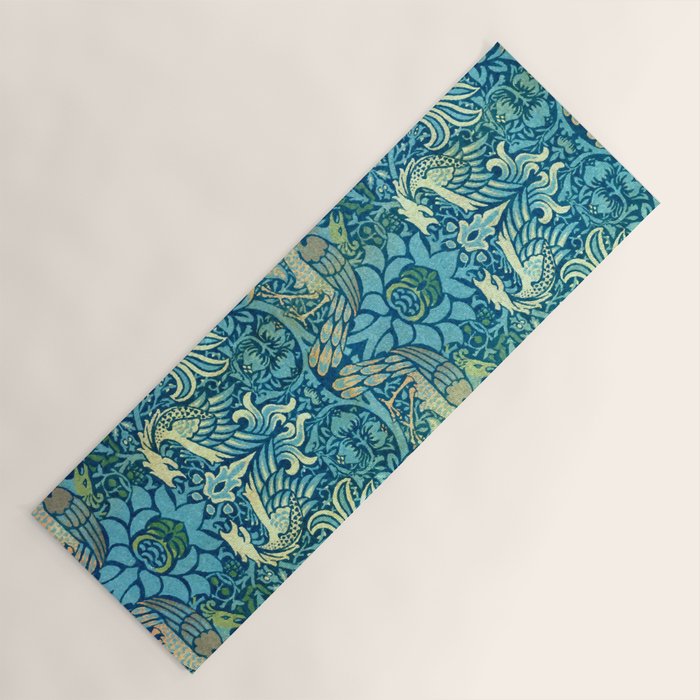 William Morris "Peacock and Dragon" Yoga Mat Gallery Image 1