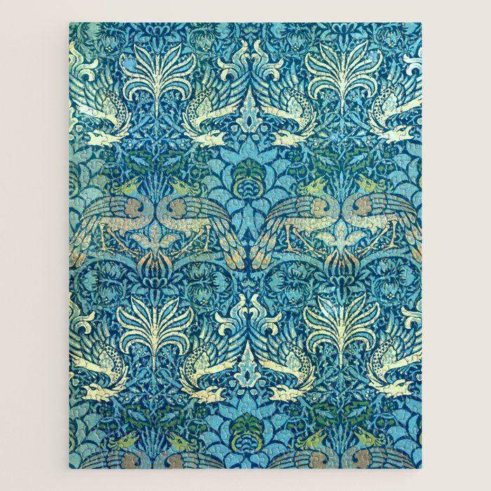 William Morris "Peacock and Dragon" Jigsaw Puzzle Gallery Image 1