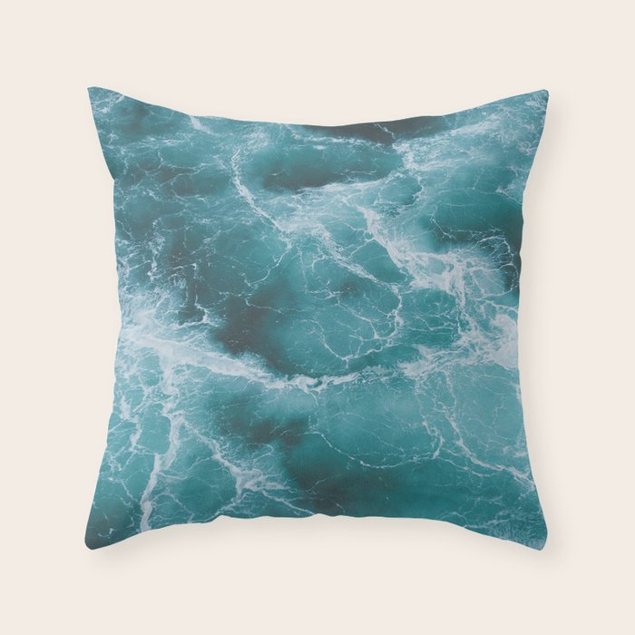 Electric Ocean Throw Pillow Gallery Image 1