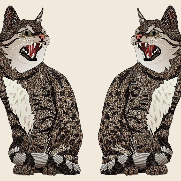 Indian desert cat off white Coffee Mug Gallery Image 2