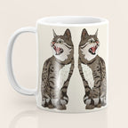 Indian desert cat off white Coffee Mug Gallery Image 3