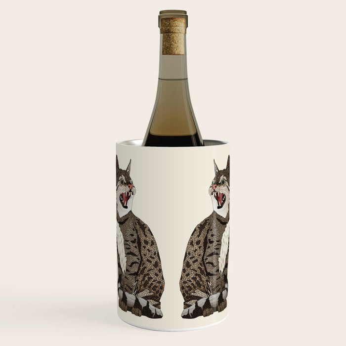 Indian desert cat off white Wine Chiller Gallery Image 1