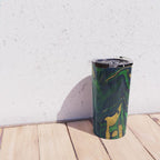 Rhapsody in Blue and Green and Gold Travel Mug Gallery Image 4