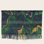 Rhapsody in Blue and Green and Gold Wall Hanging Gallery Image 1