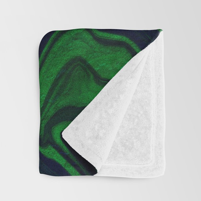 Rhapsody in Blue and Green and Gold Throw Blanket Gallery Image 3