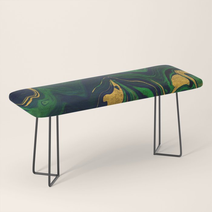 Rhapsody in Blue and Green and Gold Bench Gallery Image 1