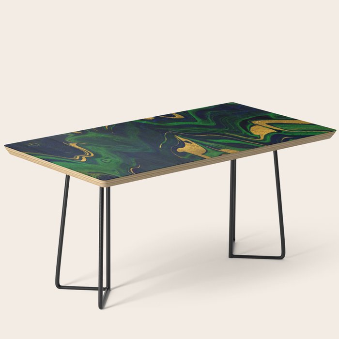 Rhapsody in Blue and Green and Gold Coffee Table Gallery Image 1