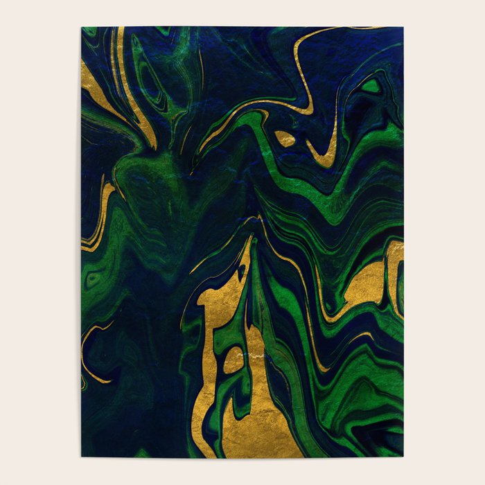 Rhapsody in Blue and Green and Gold Poster Gallery Image 4
