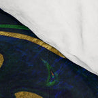 Rhapsody in Blue and Green and Gold Comforter Gallery Image 4