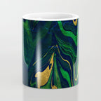 Rhapsody in Blue and Green and Gold Coffee Mug Gallery Image 4