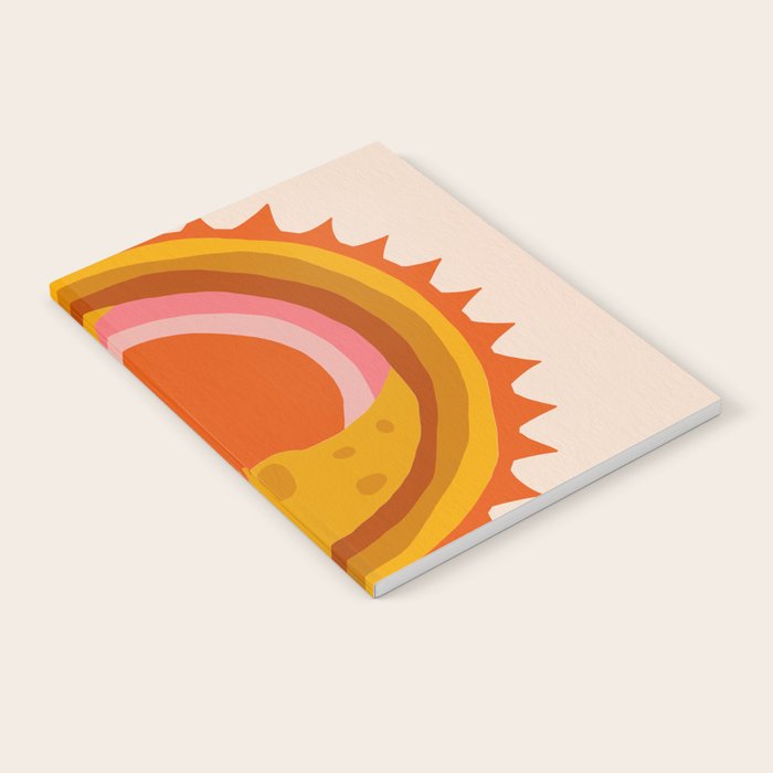 Moon Glow - Retro Ochre Notebook Gallery Image 2