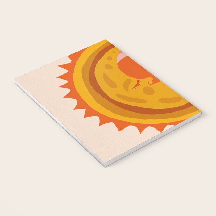 Moon Glow - Retro Ochre Notebook Gallery Image 3