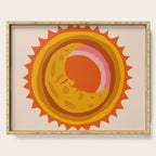 Moon Glow - Retro Ochre Serving Tray Gallery Image 1
