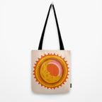 Moon Glow - Retro Ochre Tote Bag Gallery Image 2