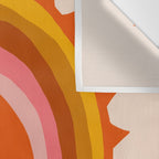 Moon Glow - Retro Ochre Wall Tapestry Gallery Image 3
