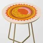 Moon Glow - Retro Ochre Side Table Gallery Image 2