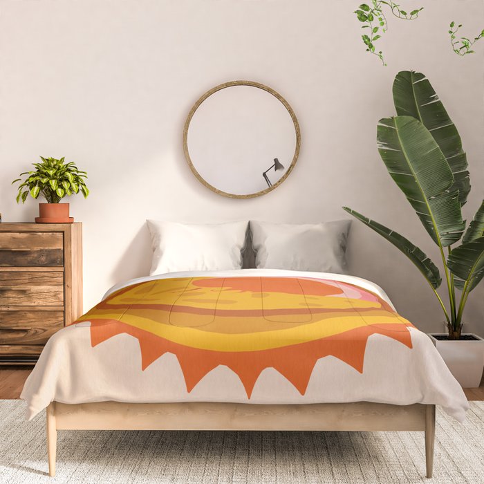 Moon Glow - Retro Ochre Comforter Gallery Image 3