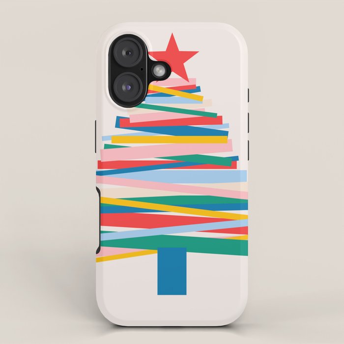 Ribbon Christmas Tree - primary iPhone Case Gallery Image 1
