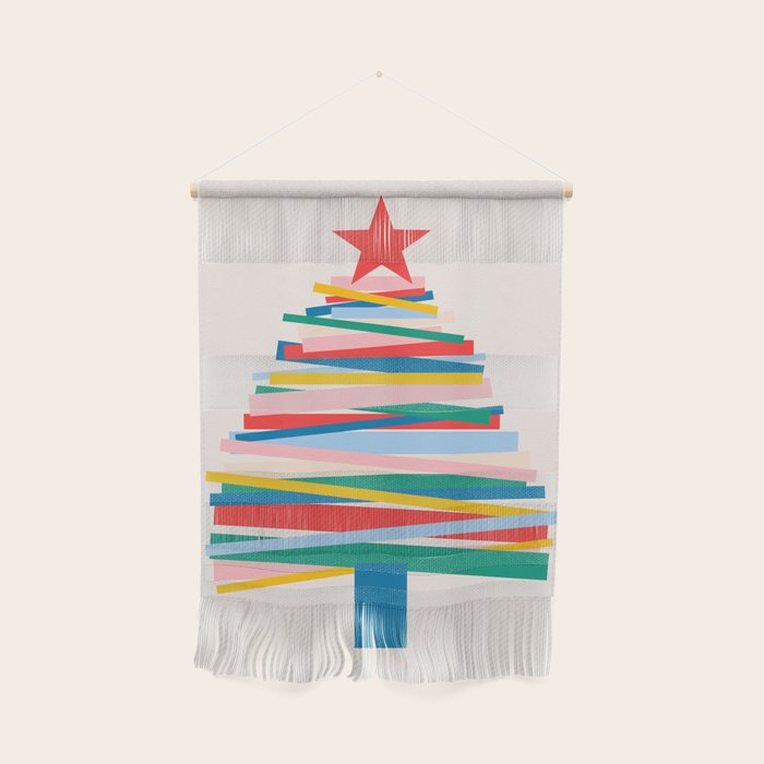 Ribbon Christmas Tree - primary Wall Hanging Gallery Image 1