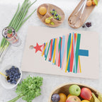 Ribbon Christmas Tree - primary Cutting Board Gallery Image 2